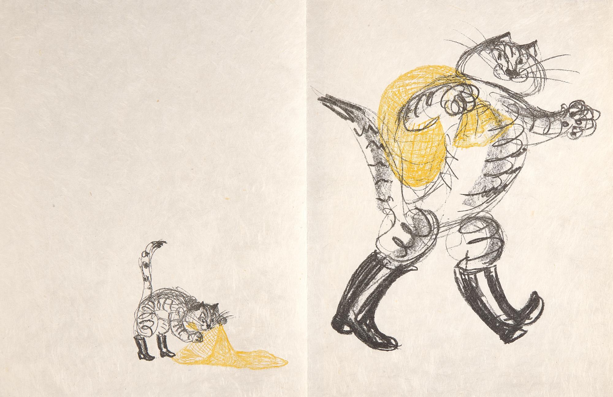 [Puss in Boots] [Fischer, Hans] Perrault, Charles. Le Chat Botte