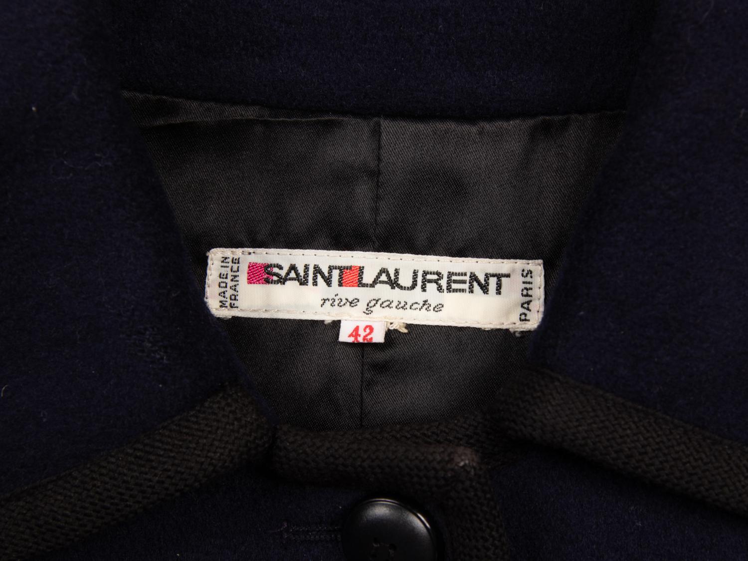 Yves Saint Laurent Rive Gauche, Cropped Jacket with Braid Trim