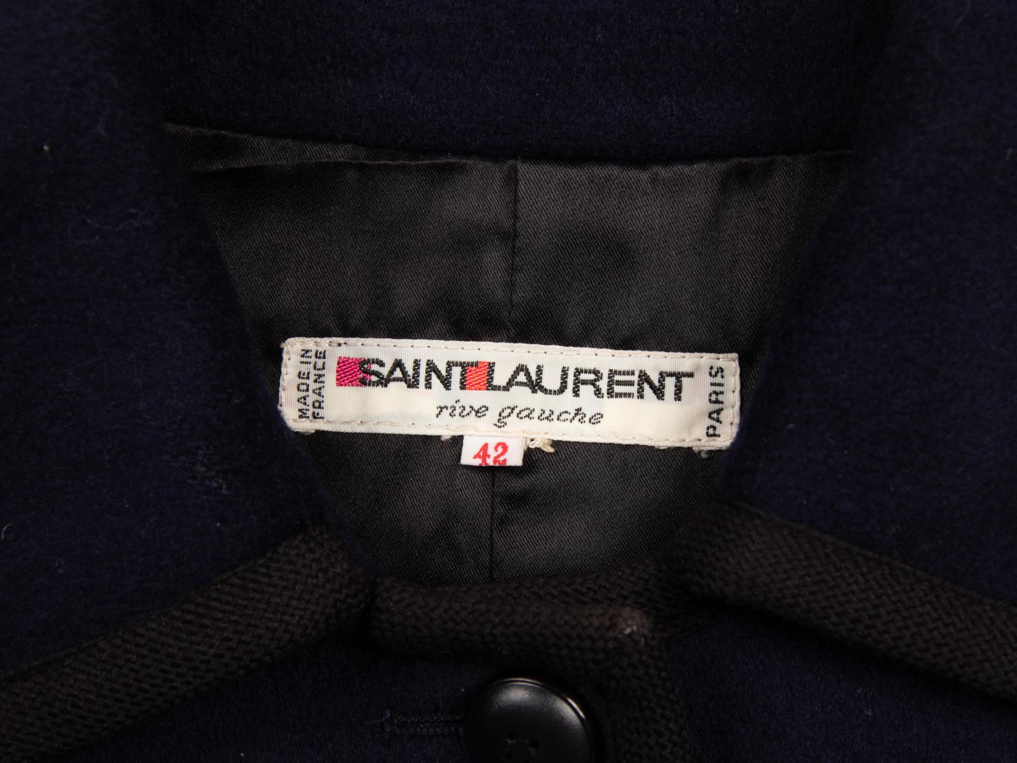 Yves Saint Laurent Rive Gauche, Cropped Jacket with Braid Trim