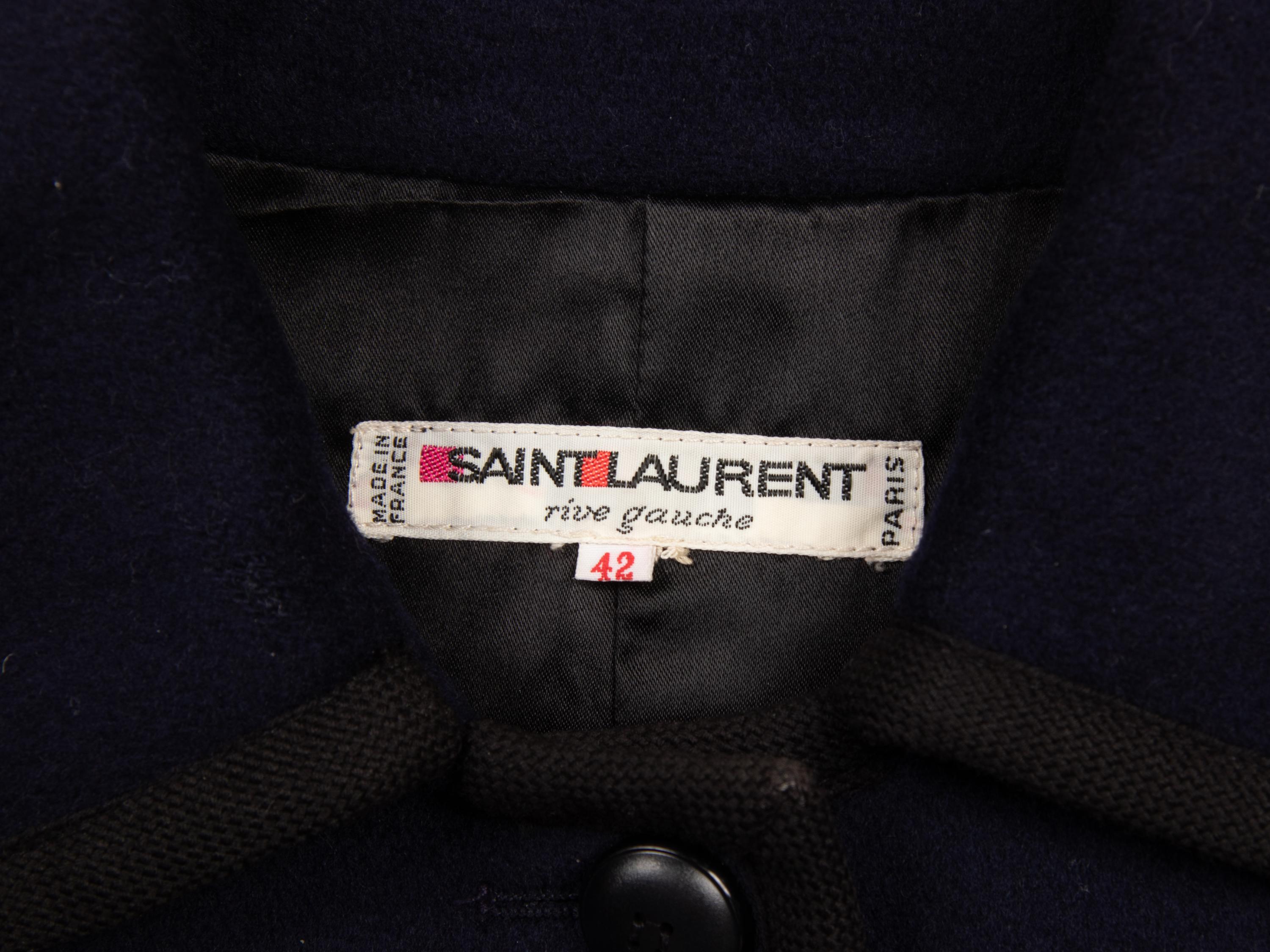 Yves Saint Laurent Rive Gauche, Cropped Jacket with Braid Trim