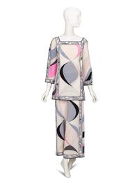 Emilio Pucci, Printed Palazzo Pant Ensemble, 1960's