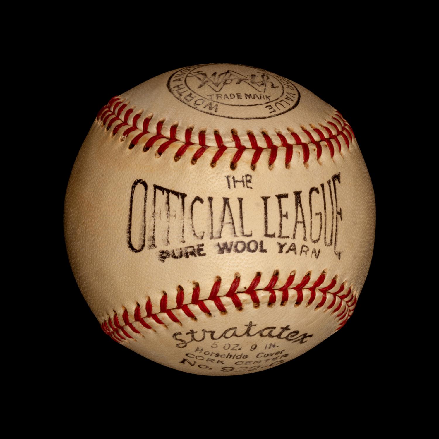 A Babe Ruth Single Signed Baseball (Beckett Authentication Services Encapsulated),