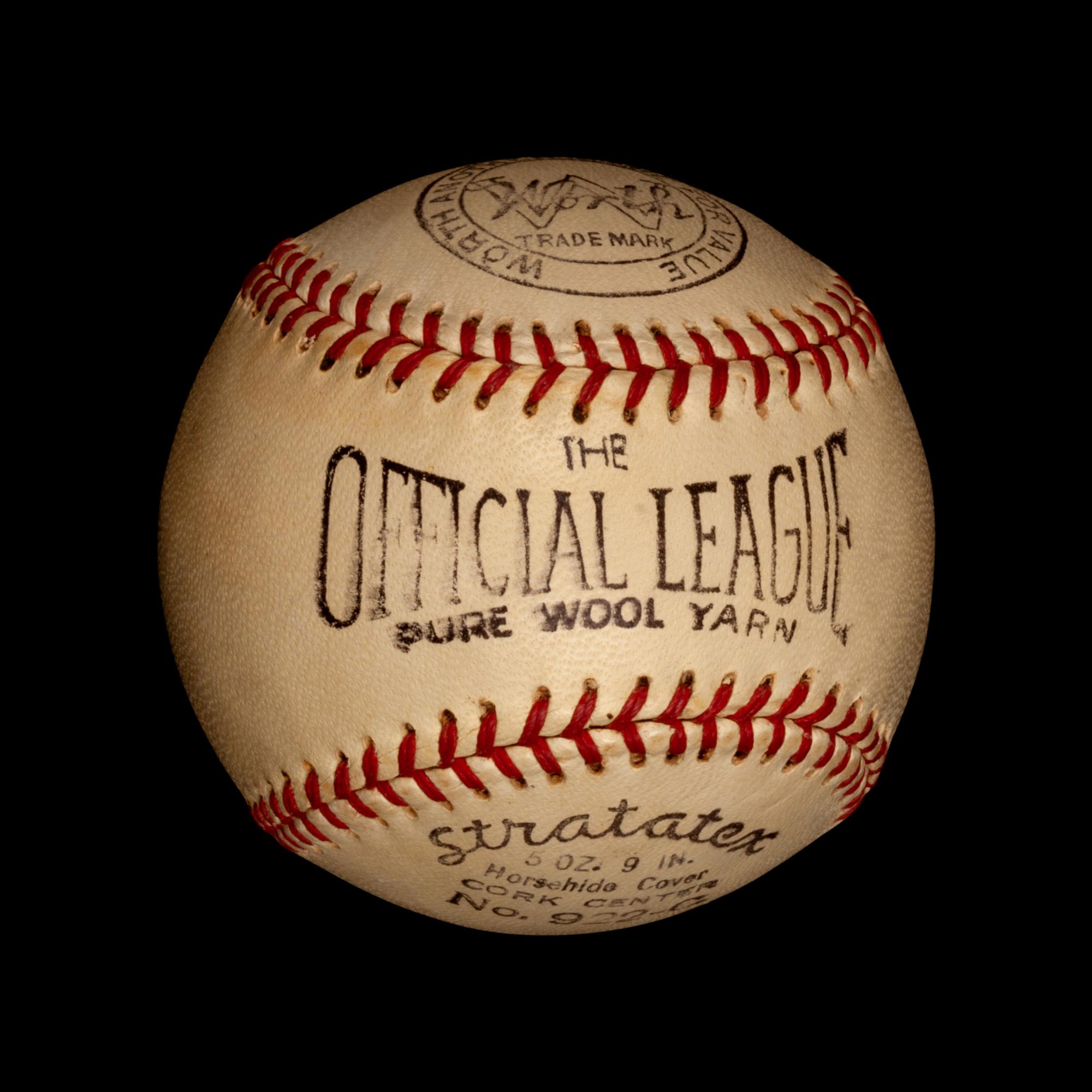 A Babe Ruth Single Signed Baseball (Beckett Authentication Services Encapsulated),