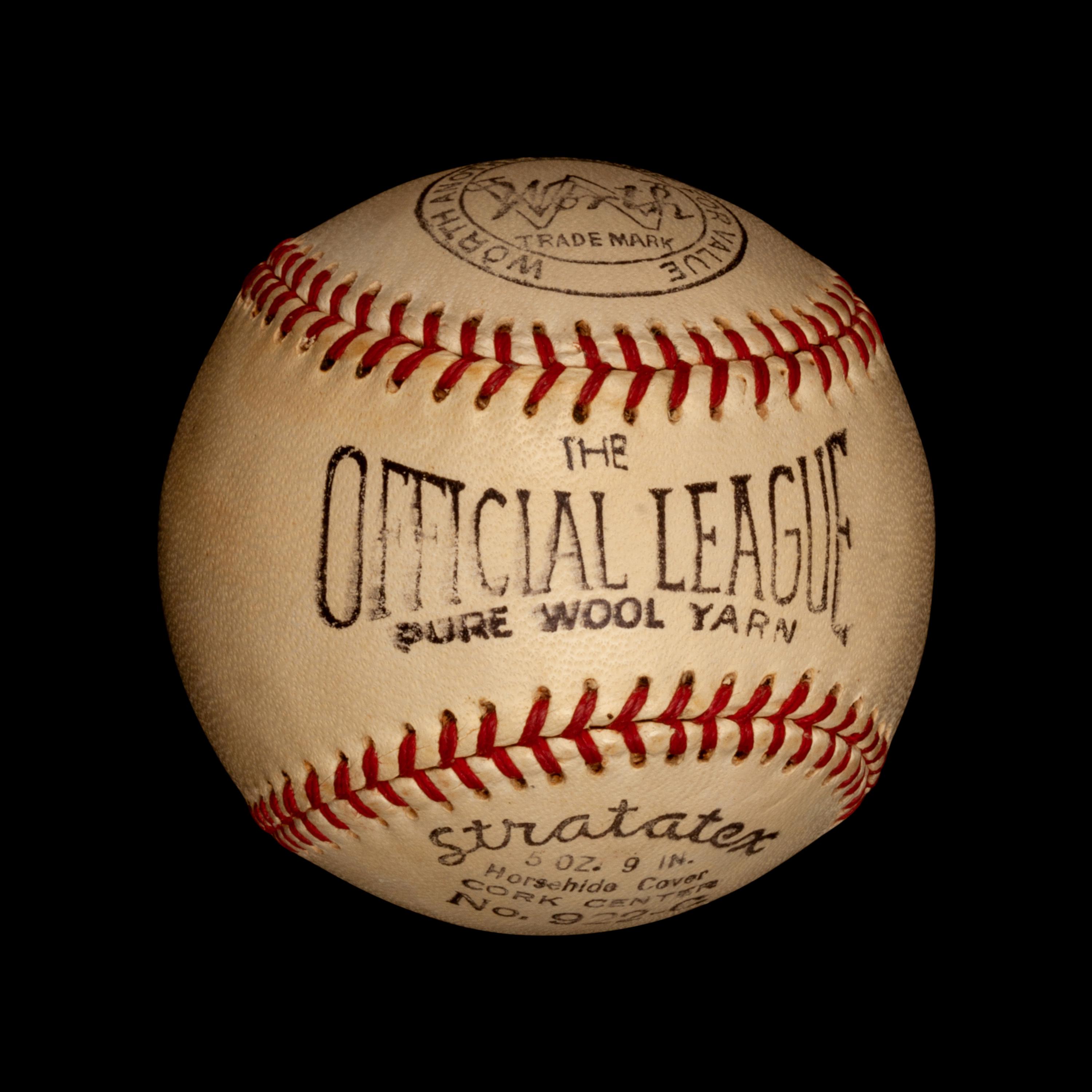 A Babe Ruth Single Signed Baseball (Beckett Authentication Services Encapsulated),