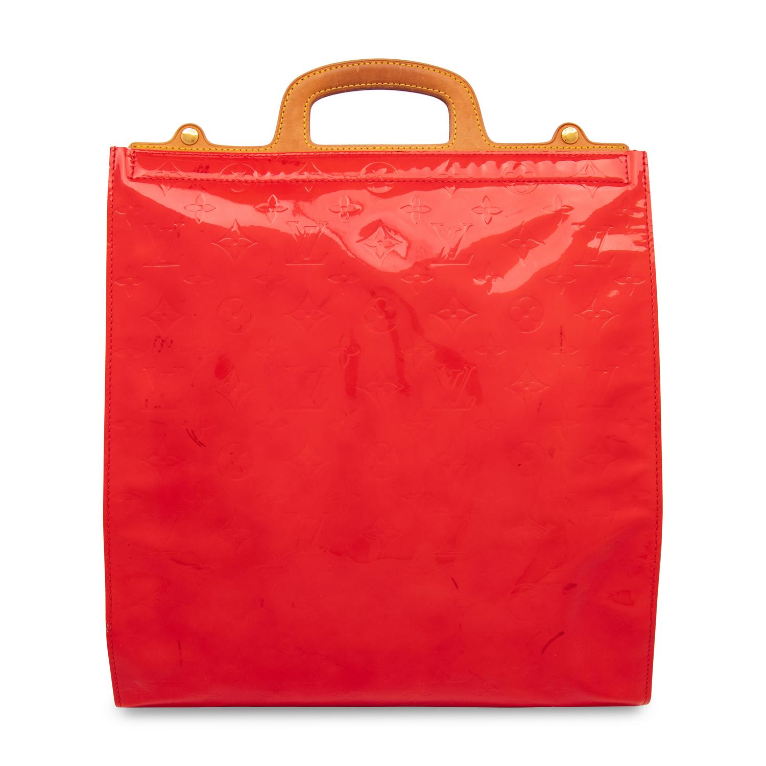 Louis Vuitton, Red Patent Leather Stanton Tote