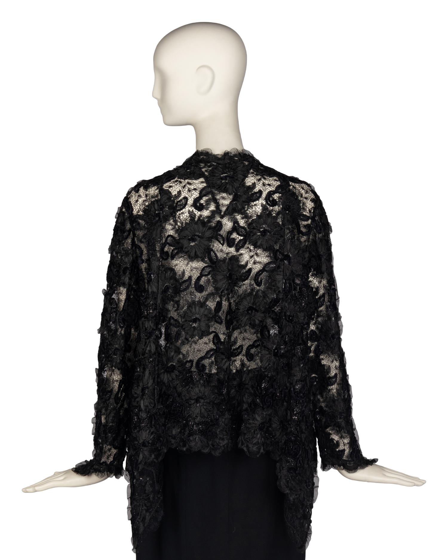 Geoffrey Beene Floral Lace Jacket