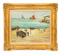 Plage aux environs de Dieppe, 1920