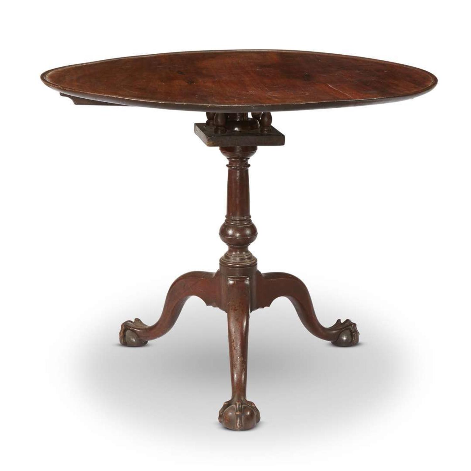 Chippendale mahogany tilt-top tea table Philadelphia, PA, circa 1770