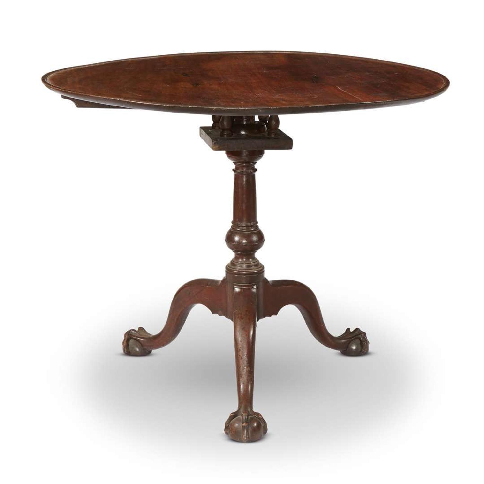 Chippendale mahogany tilt-top tea table Philadelphia, PA, circa 1770