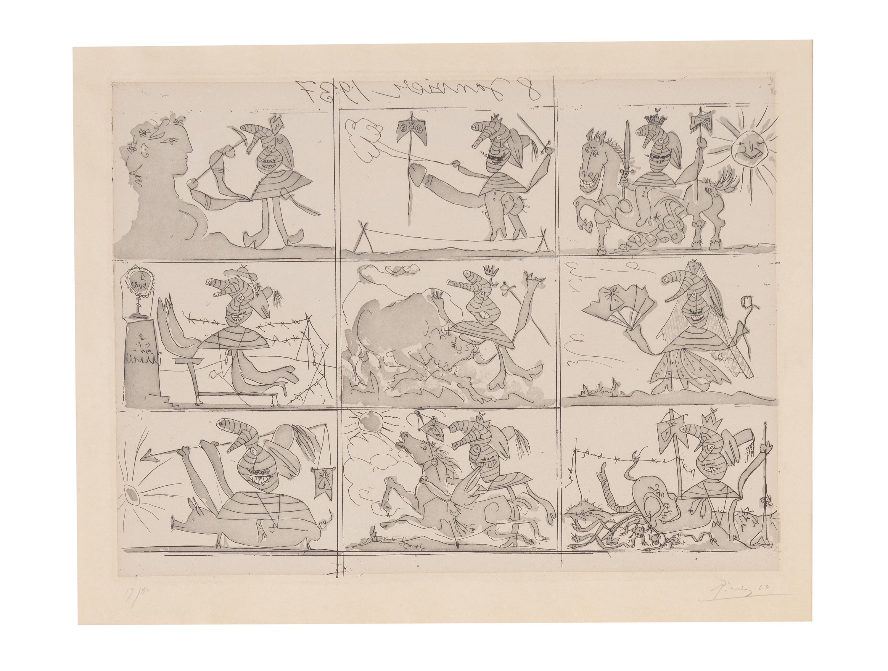 Sueño y mentira de Franco (the pair, with accompanying dedicated text page and frontispiece), 1937