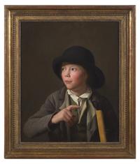 Portrait of a Boy wearing a Hat and holding a Frame , 1783