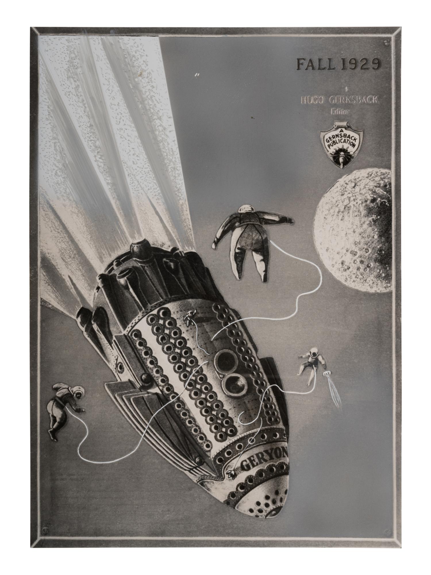 PAUL, Frank R. (1884-1963). Group of 6 painted photographs made for Gernsback's Forecast Magazine. c. 1955-1965.