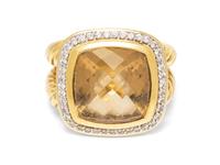 An 18 Karat Yellow Gold, Citrine and Diamond ‘Albion’ Ring,