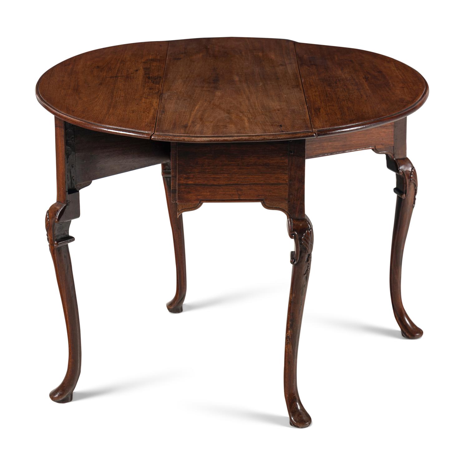 A Chinese Export Padouk Drop-Leaf Table