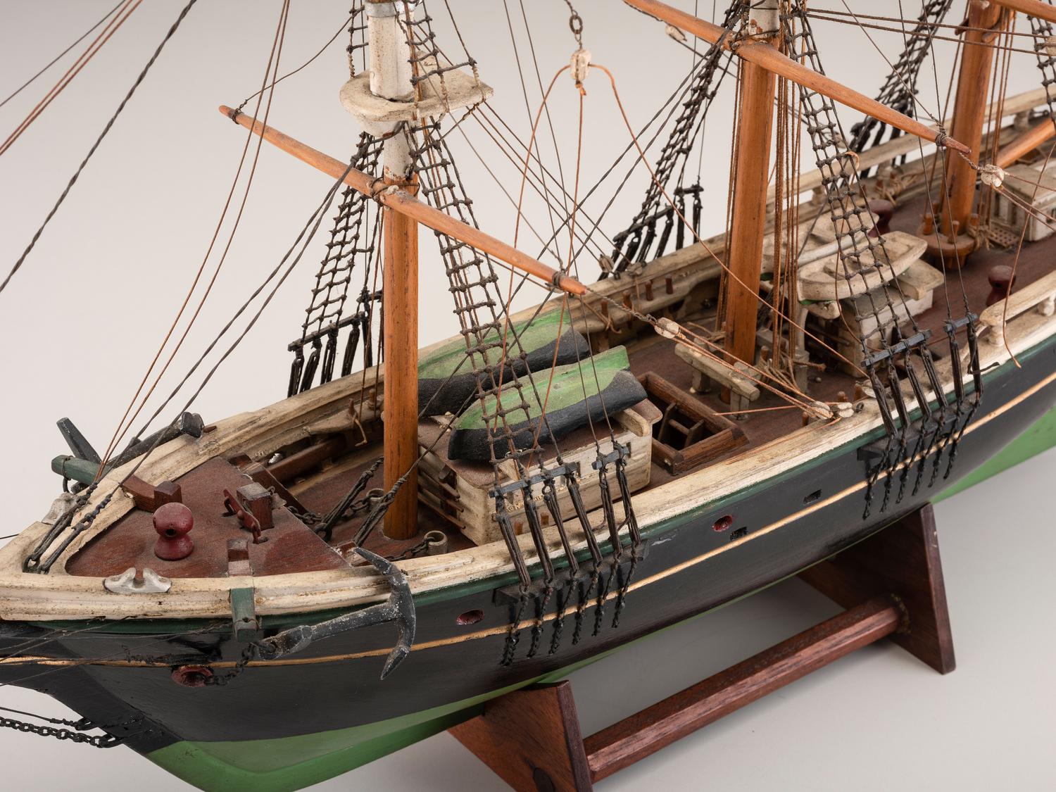 A Carved and Painted Wood Model of the Clipper Ship Flying Cloud