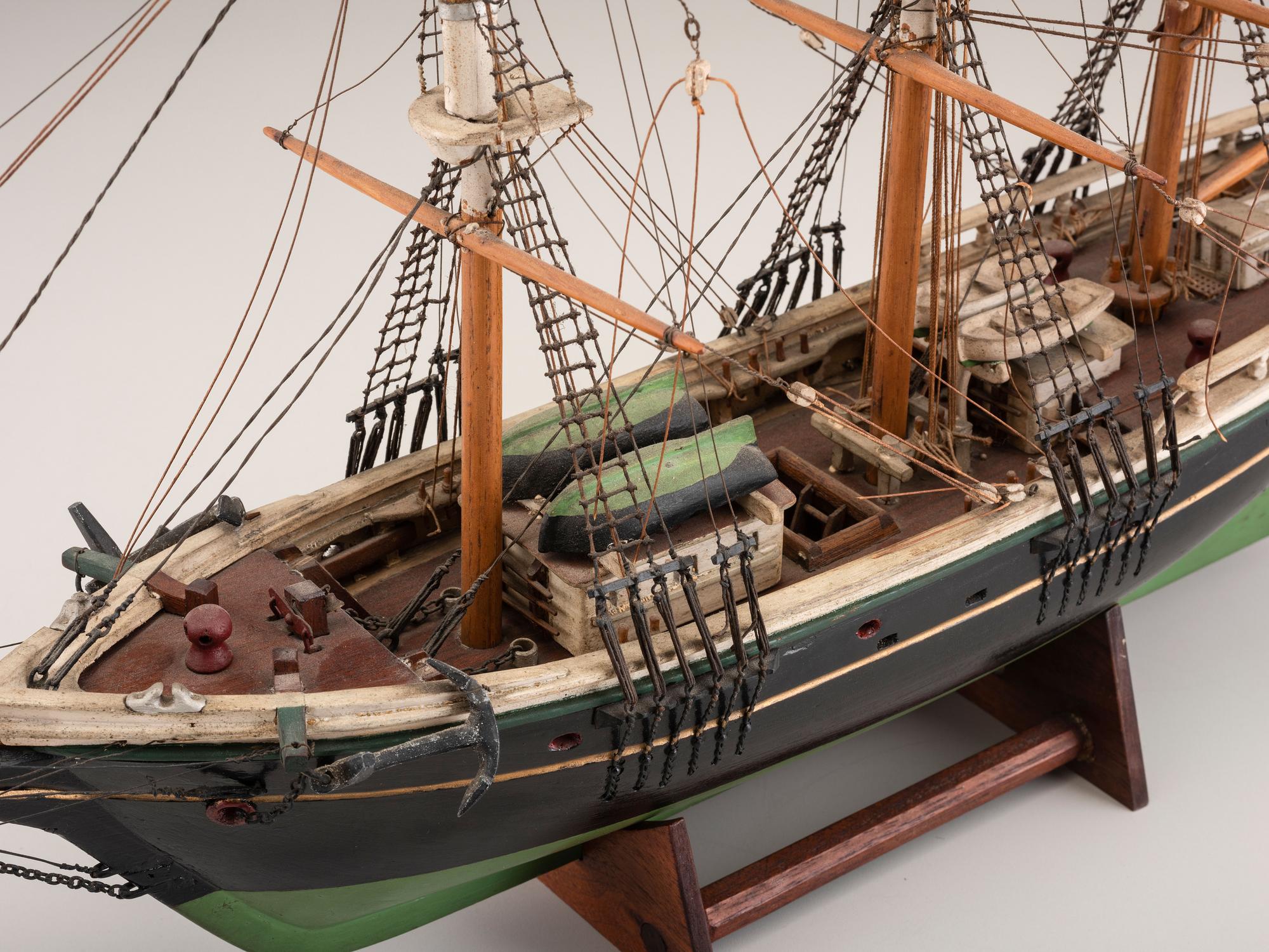 A Carved and Painted Wood Model of the Clipper Ship Flying Cloud