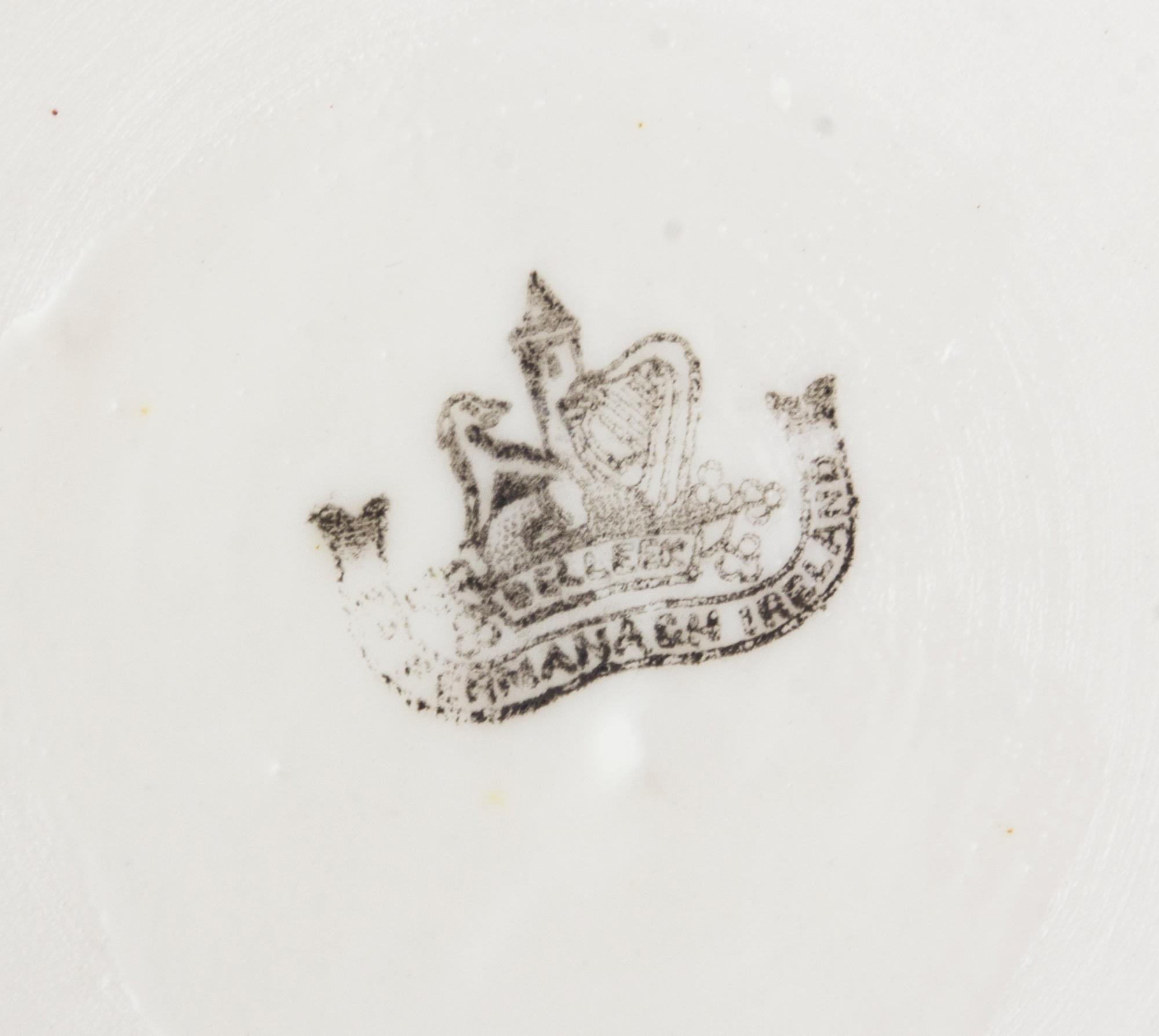 A Belleek Neptune Tea Service, Width of tray 17 inches.