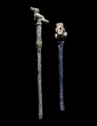 Two Moche-Chimu Coca Spoons