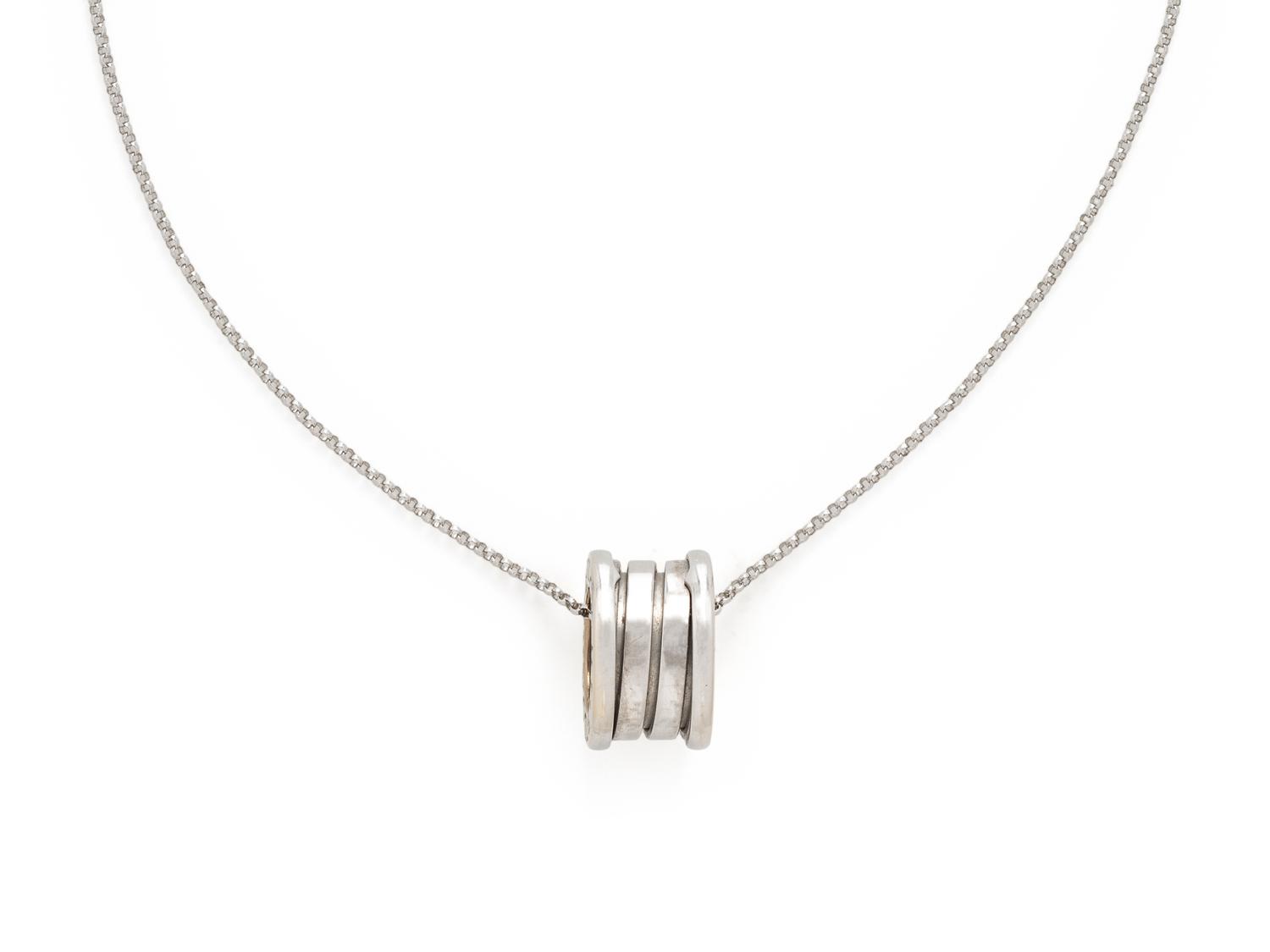 BULGARI, WHITE GOLD 'B-ZERO' PENDANT NECKLACE