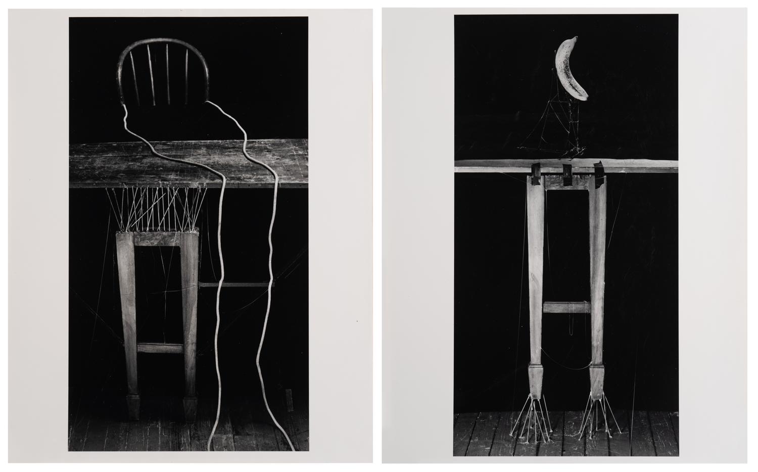 Untitled (Rope and Chair) and Untitled (Banana) , 1984 (two works)