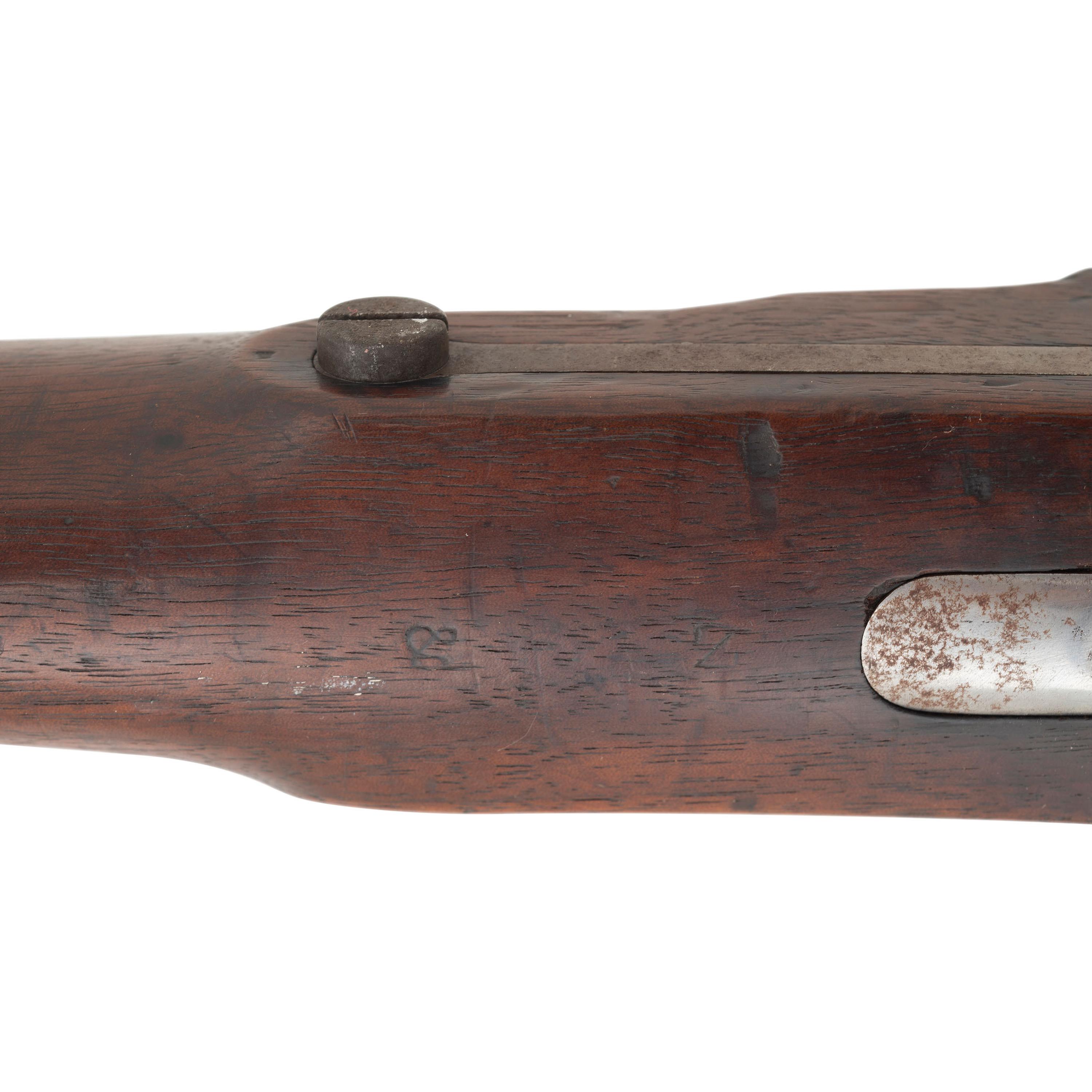 Confederate Cleaned & Repaired (C&R) Marked US Model 1842 Musket with "&" and "Z" Inspection Marks