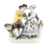 A Meissen Porcelain Figural Group