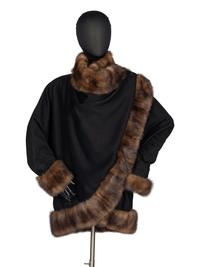 J. Mendel Wool Jacket with Sable Fur Trim