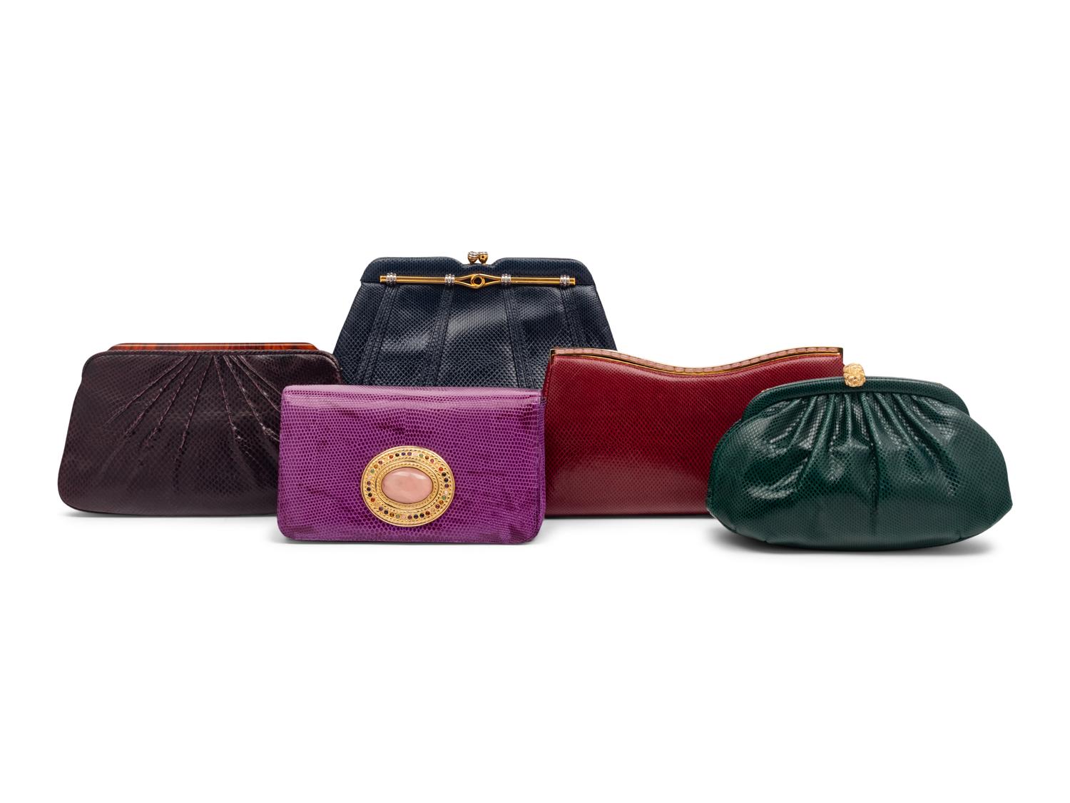 Five Judith Leiber Clutches