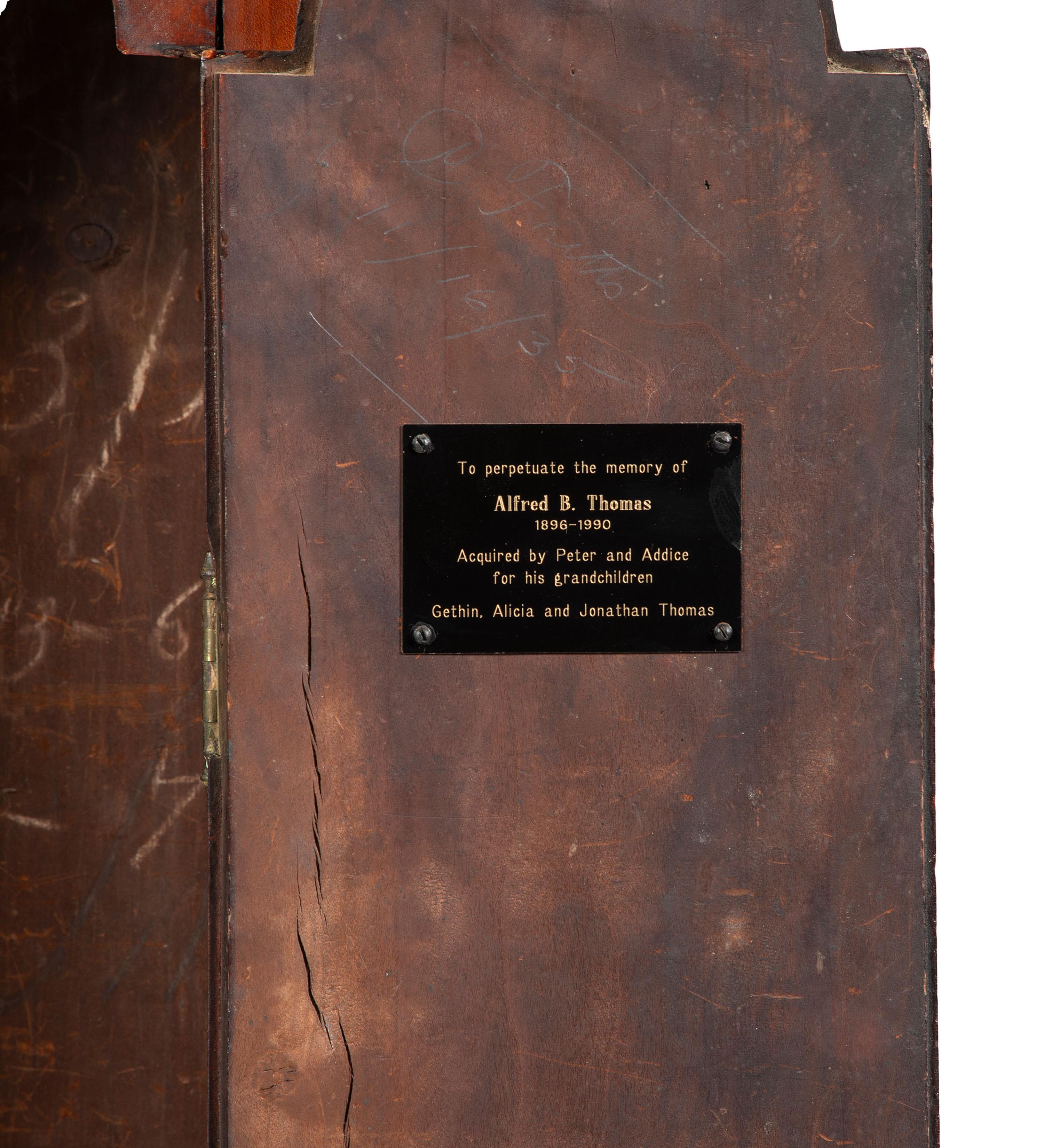 A Chippendale Cherrywood Tall Case Clock