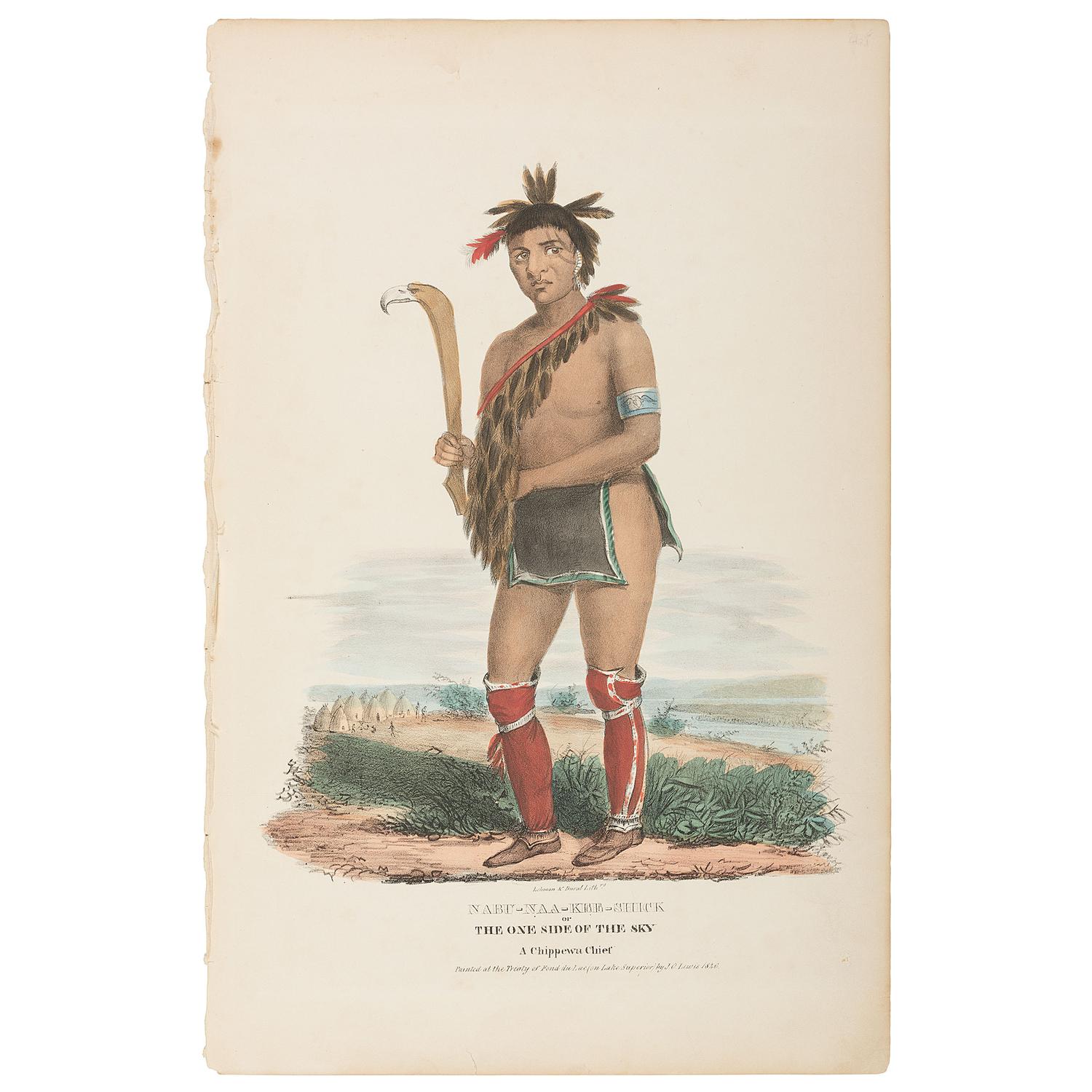 [LEWIS, James Otto]. Nabu-Naa-Kee-Schick or the One Side of the Sky. A Chippewa Chief .