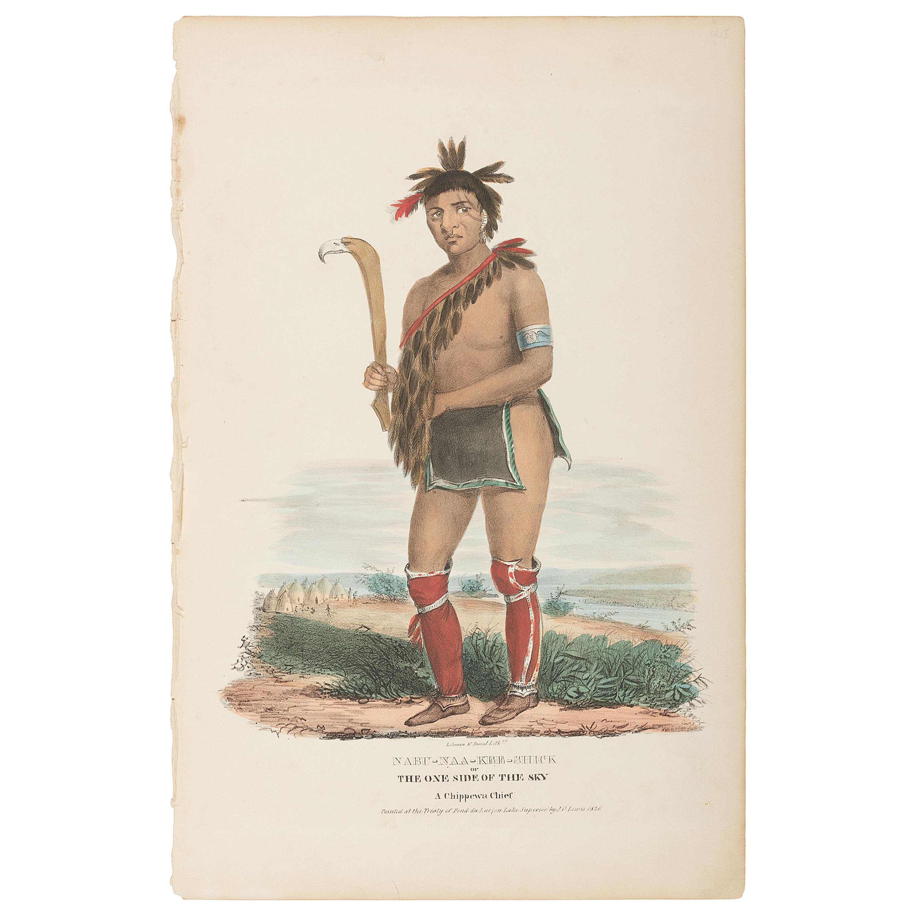 [LEWIS, James Otto]. Nabu-Naa-Kee-Schick or the One Side of the Sky. A Chippewa Chief .