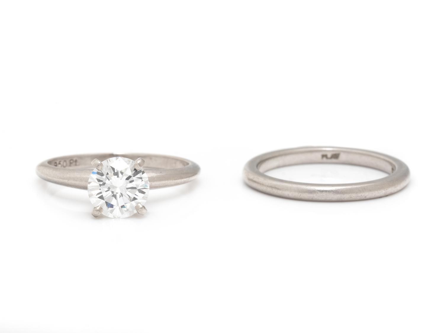 PLATINUM AND DIAMOND WEDDING SET
