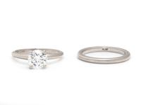 PLATINUM AND DIAMOND WEDDING SET