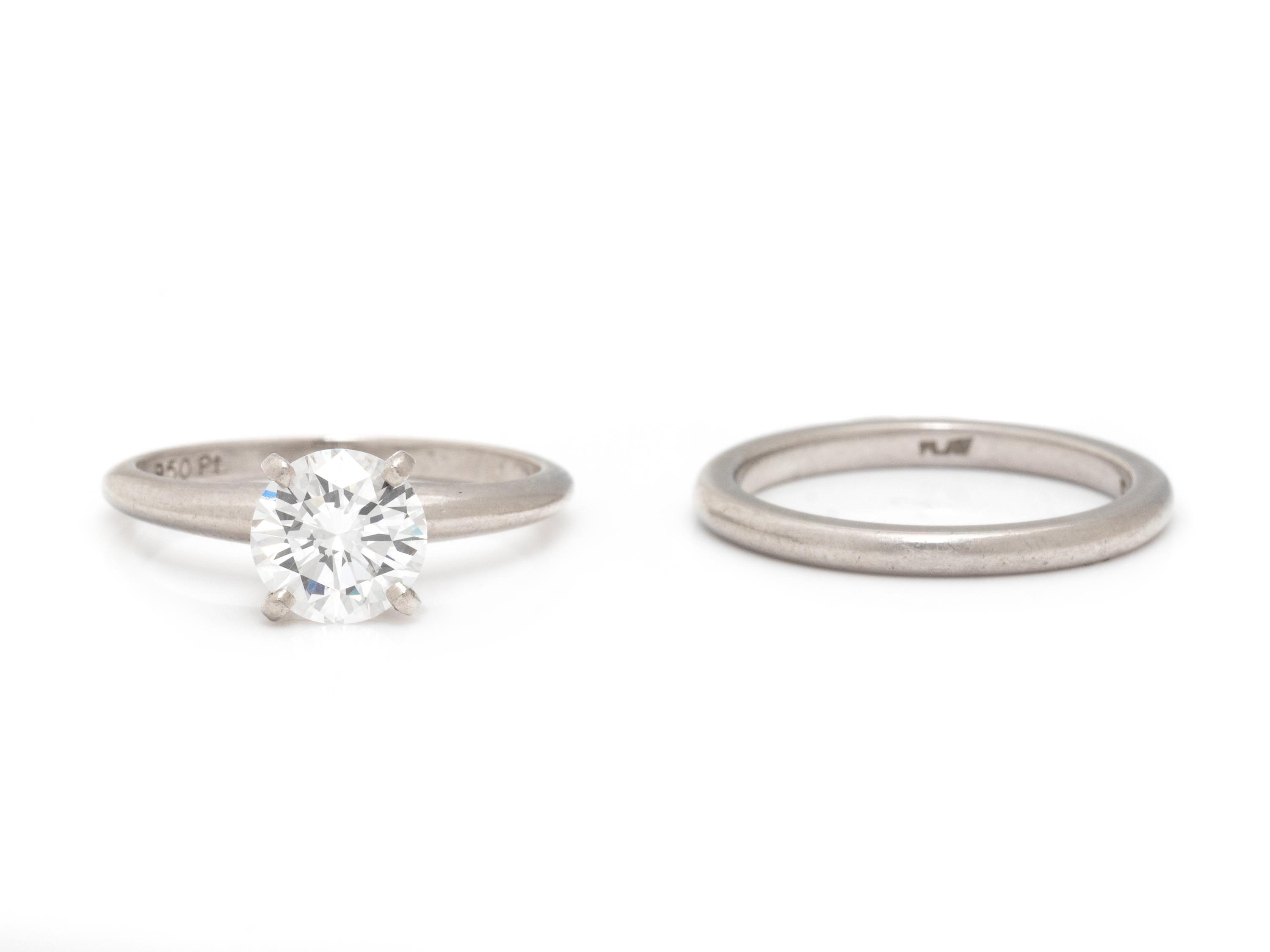 PLATINUM AND DIAMOND WEDDING SET