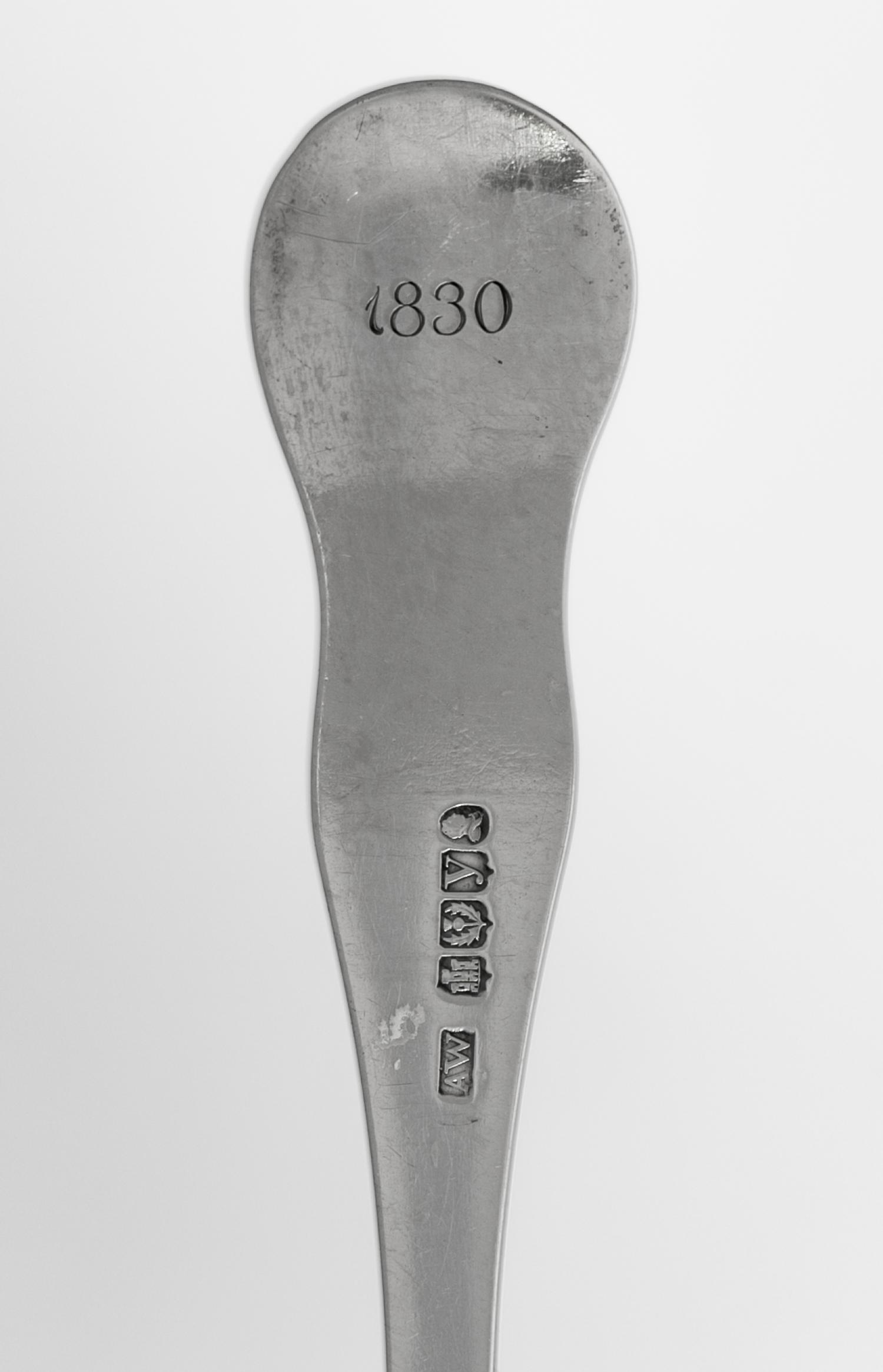 A Pair of Scottish William IV Silver Serving Spoons