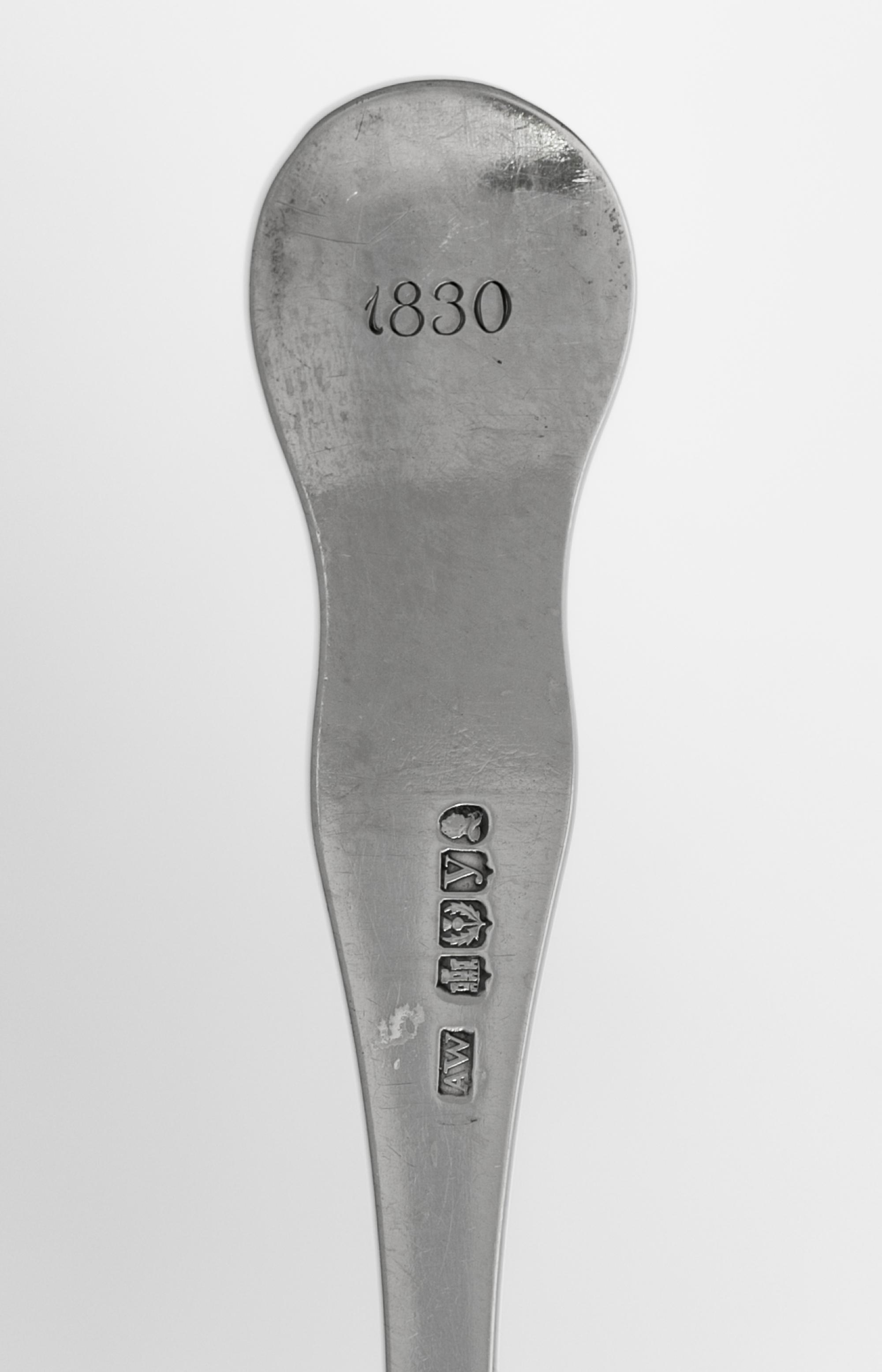 A Pair of Scottish William IV Silver Serving Spoons