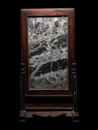 Two Chinese and Japanese Table Screens