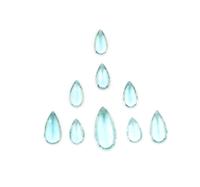 A Collection of Pear Shape Mixed Cut Loose Aquamarine,