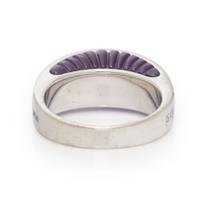 Io Sì by Stefan Hafner, Carved Amethyst, Diamond, and White Gold Ring