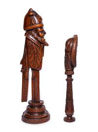 A Continental Boxwood Lever-Action Nutcracker