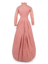 Two Printed Cotton Dresses, and One Blouse, 1870-80s