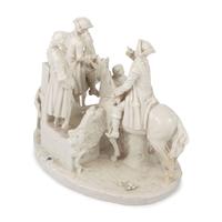A German Blanc-de-Chine Porcelain Figural Group