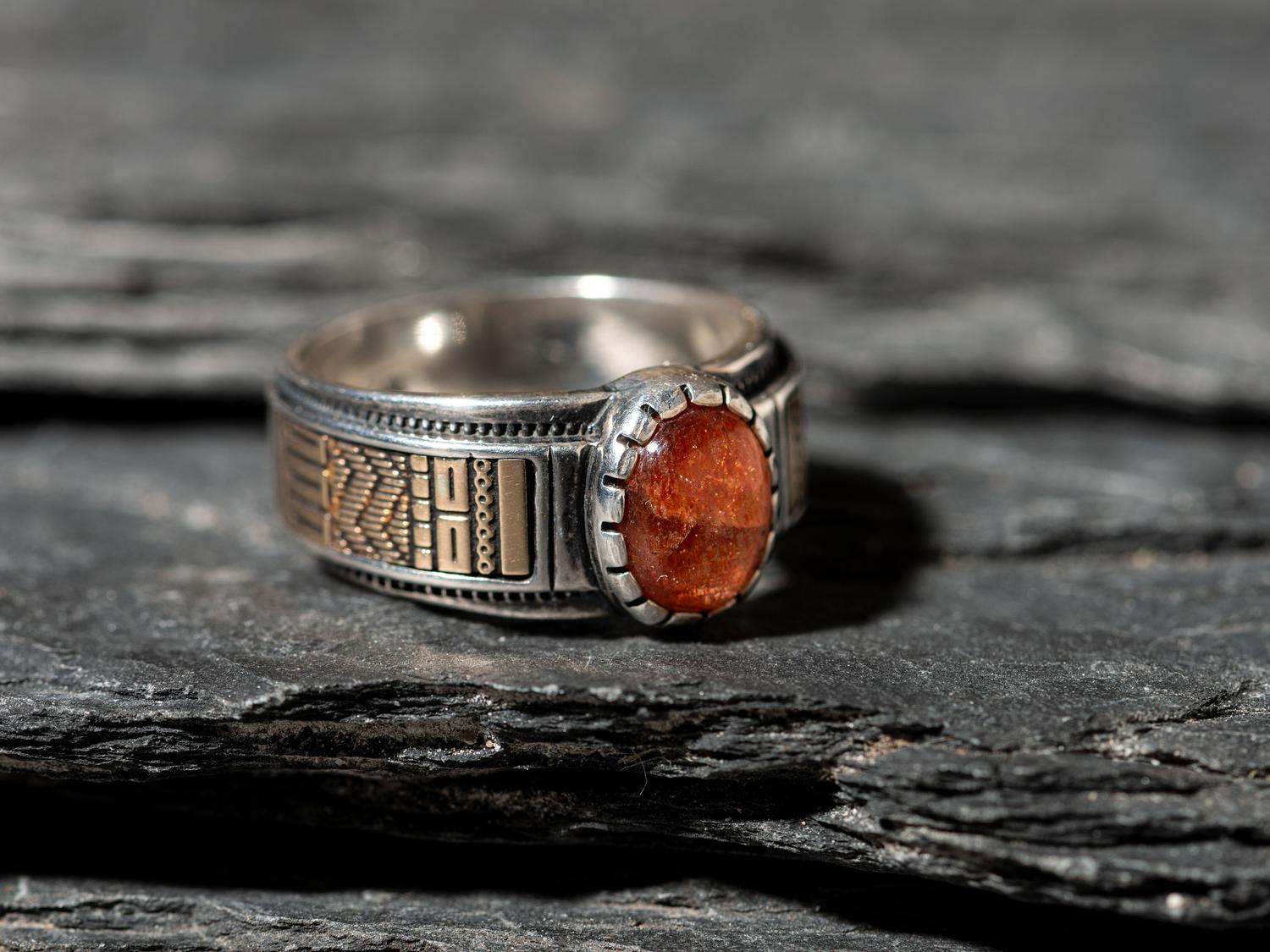 Sterling Silver and 14K Gold Ring
