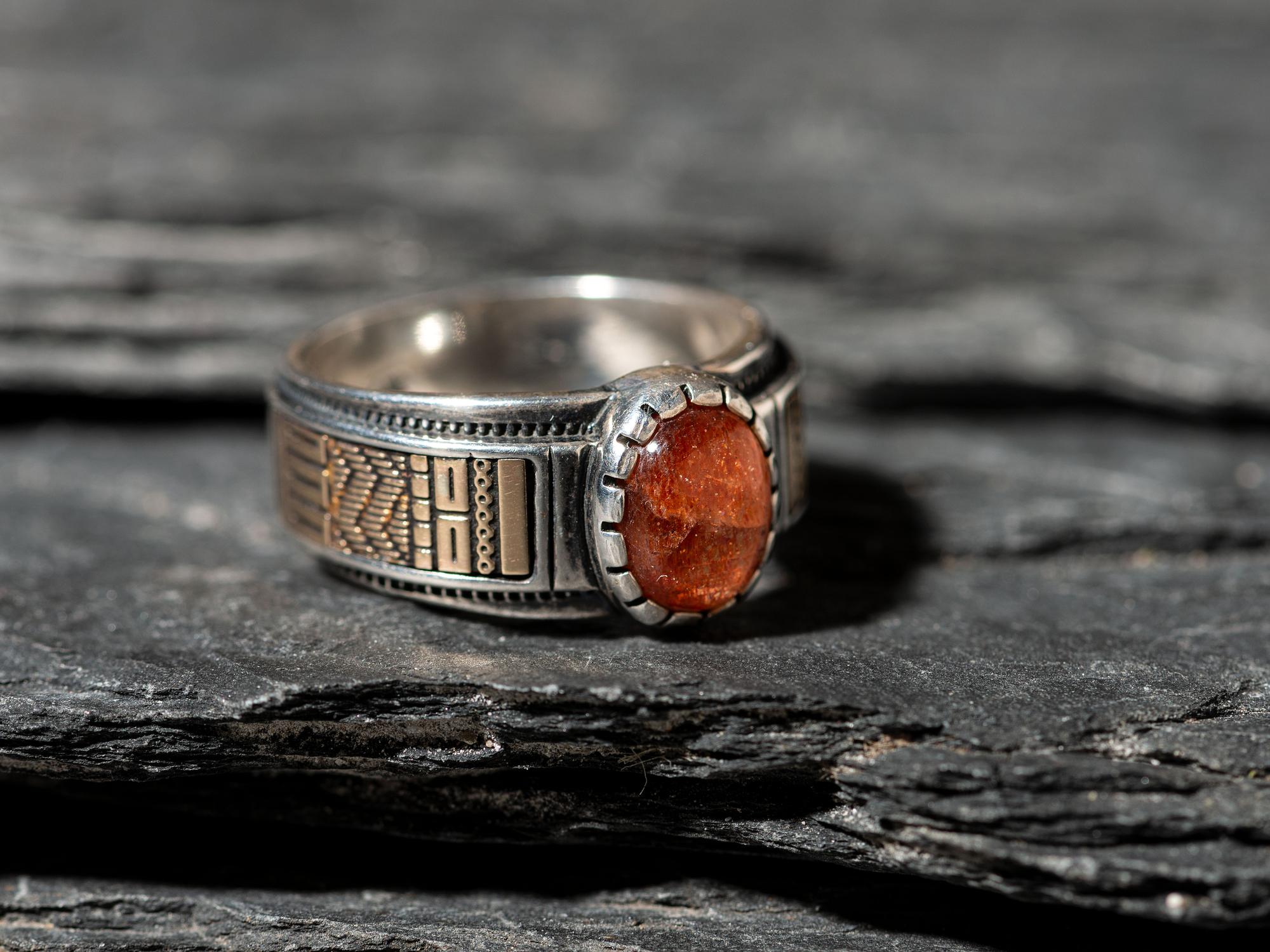 Sterling Silver and 14K Gold Ring