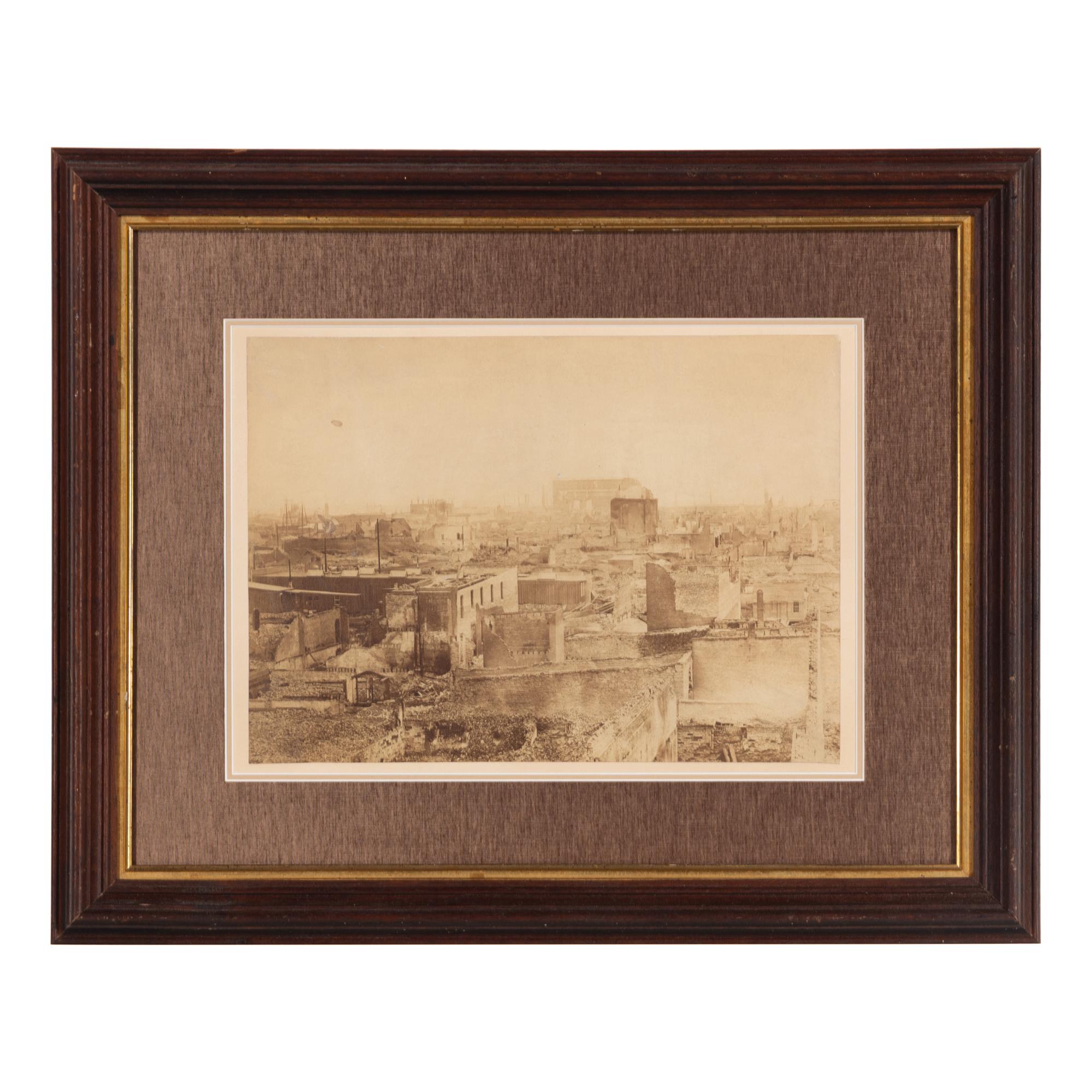 [Chicago Fire]. Smith, Joshua (1818-1891), photographer. Chicago, as seen after the great Conflagration . Washington, 1871.