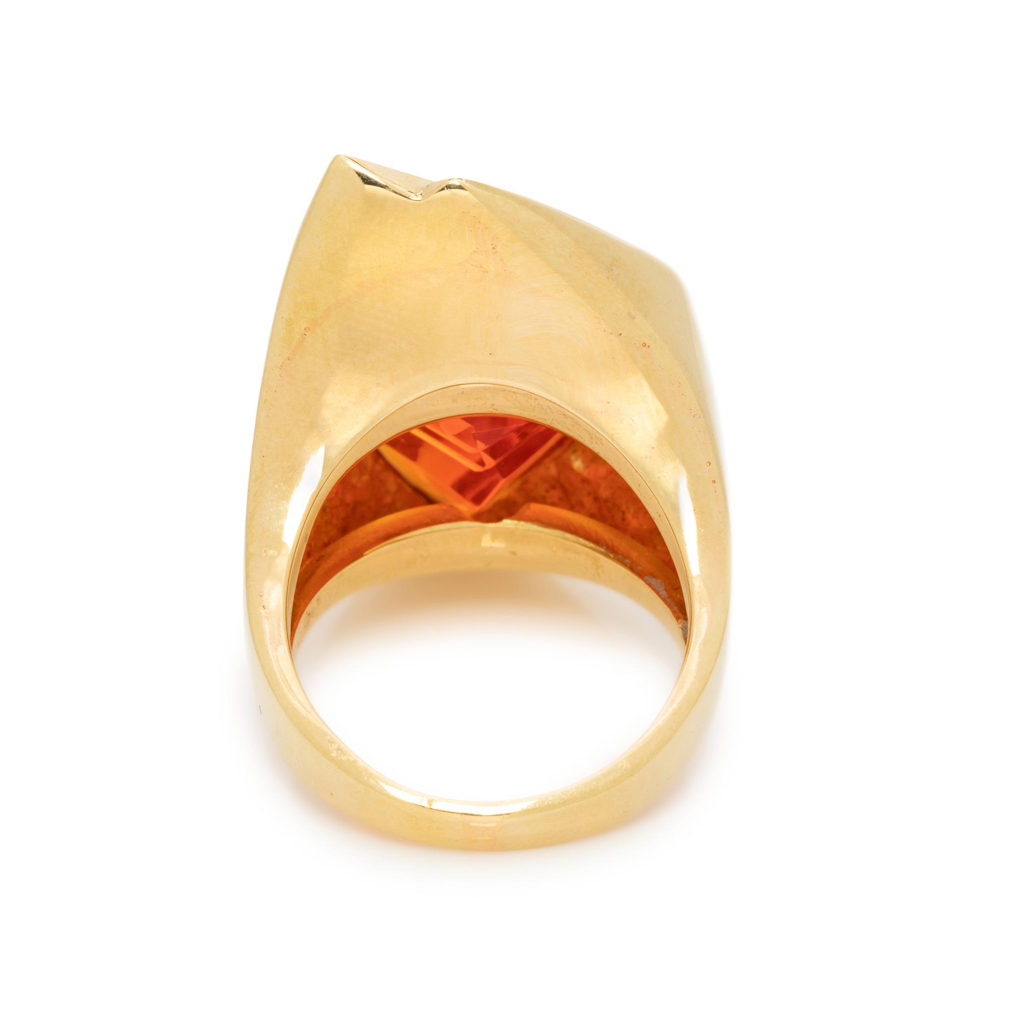 FIRE OPAL AND DIAMOND RING