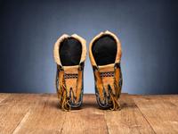 Kiowa Beaded Hide Moccasins