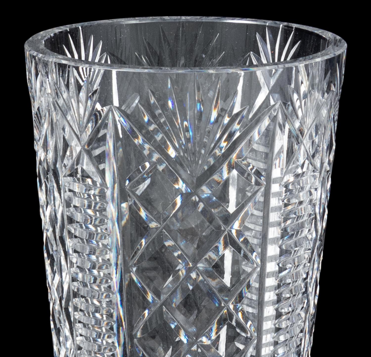 Three Waterford Cut Glass Vases