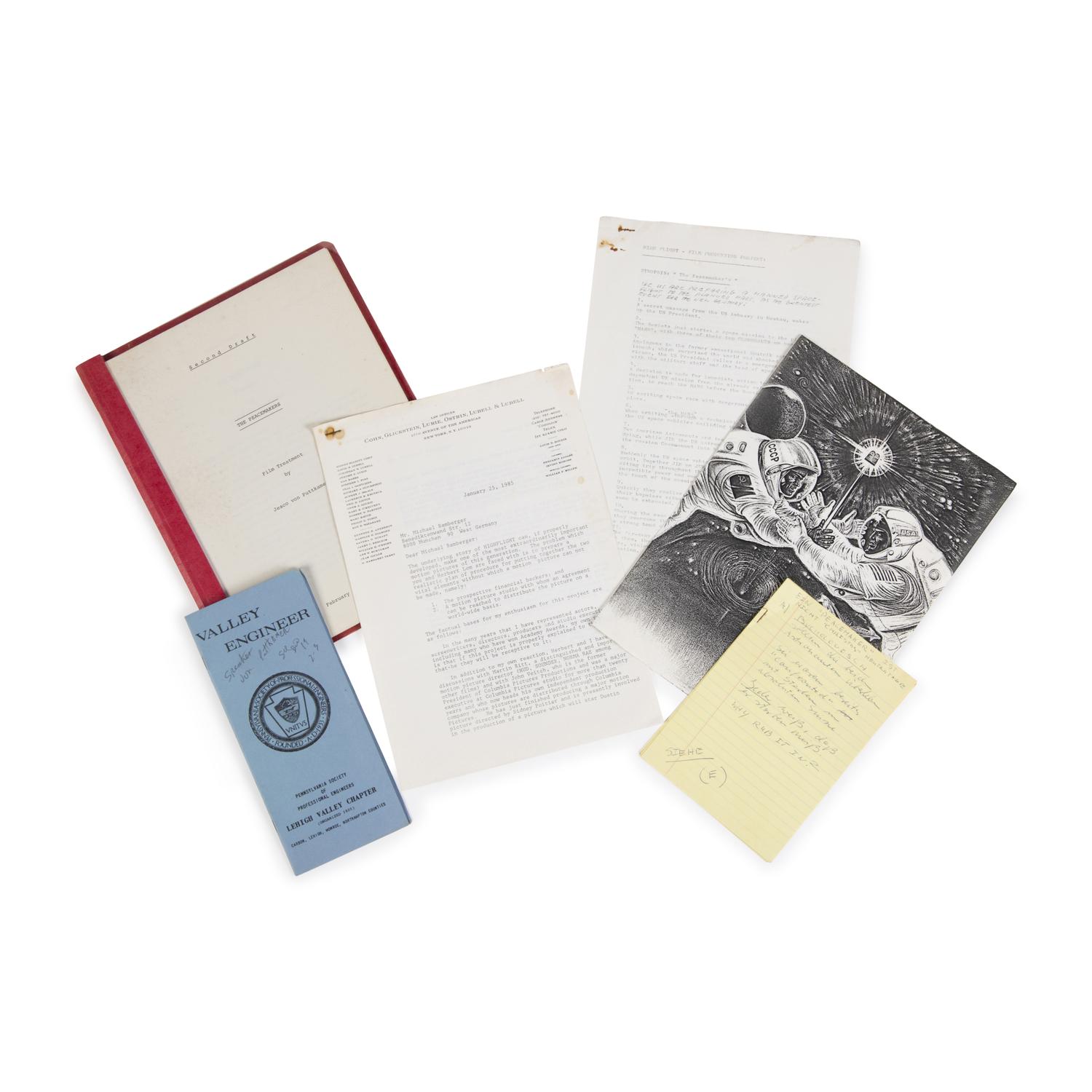 [Space Exploration]. Personal file of NASA rocket scientist Jesco von Puttkamer, incl. correspondence.