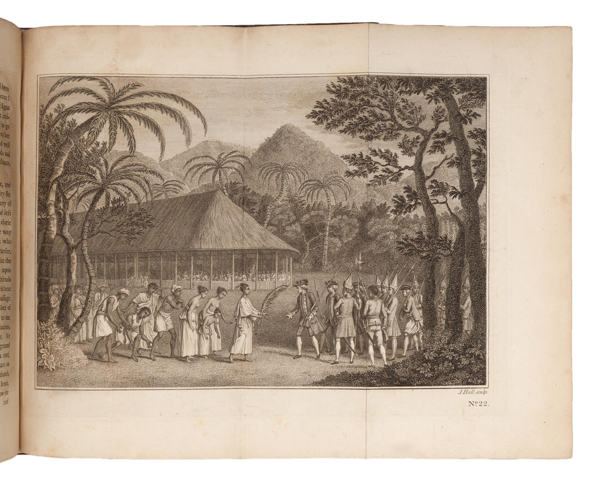 [TRAVEL & EXPLORATION] -- [COOK, James (1728-1779)]. -- [FIRST VOYAGE]. John HAWKESWORTH (1715-1773). An Account of the Voyages undertaken by the order of His Present Majesty for making Discoveries in the Southern Hemisphere, and successively performed by Commodore Byron, Captain Wallis, Captain Carteret and Captain Cook, in the Dolphin, the Swallow, and the Endeavour; drawn up From the Journals which were kept by several Commanders, And from the papers of Joseph Banks, By John Hawkesworth . London: W. Strahan and T. Cadell, 1773.